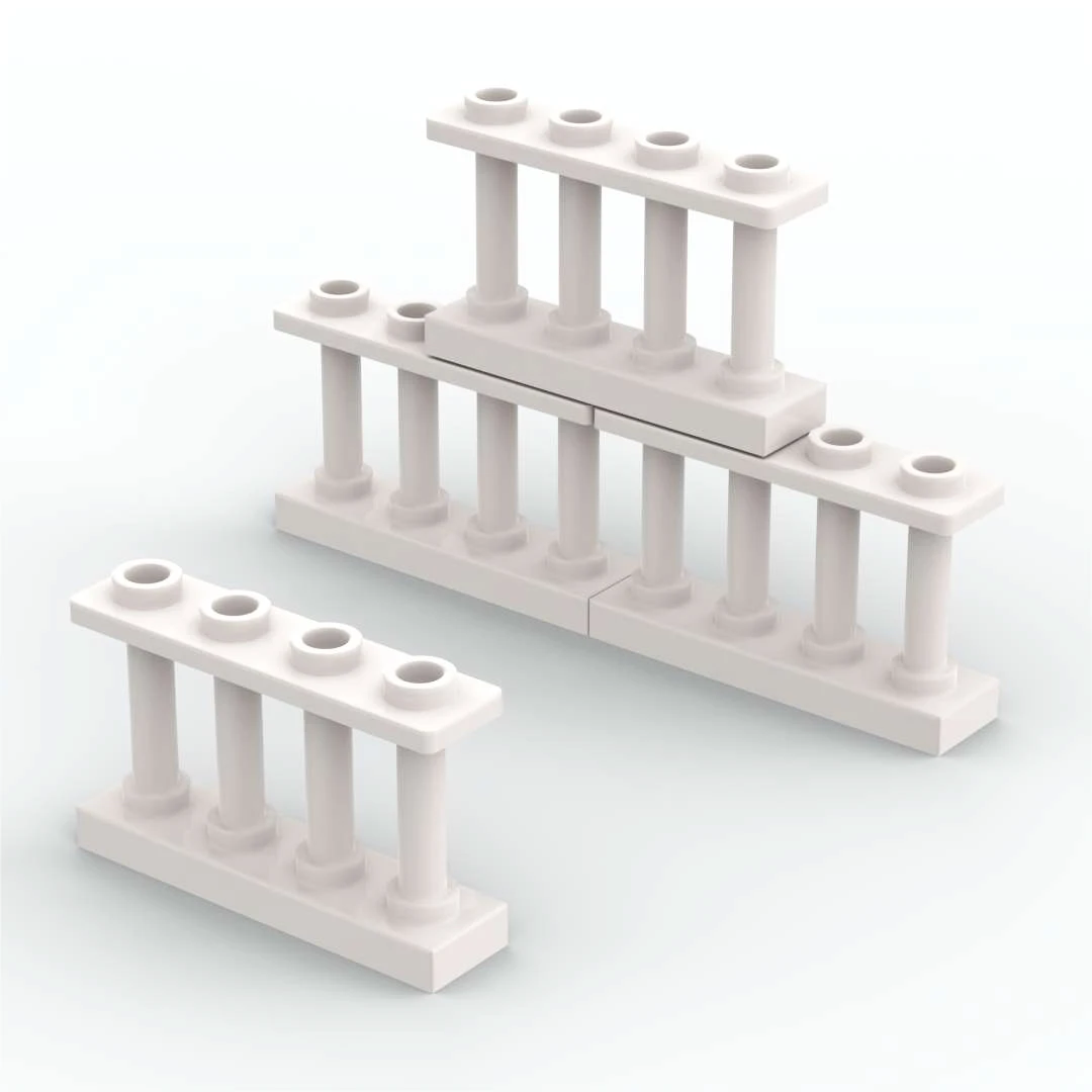 

65pcs Building Block Assembles Particles Bricks Toy Fence 1x4x2 Spindled with 4 Studs for Kids Children moc Gifts 15332