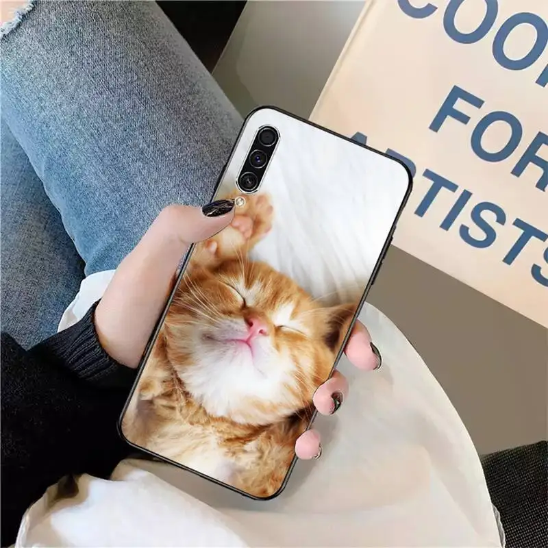 

cat funny cute animal pattern Phone Case For Samsung galaxy A S note 10 7 8 9 20 30 31 40 50 51 70 71 21 s ultra plus
