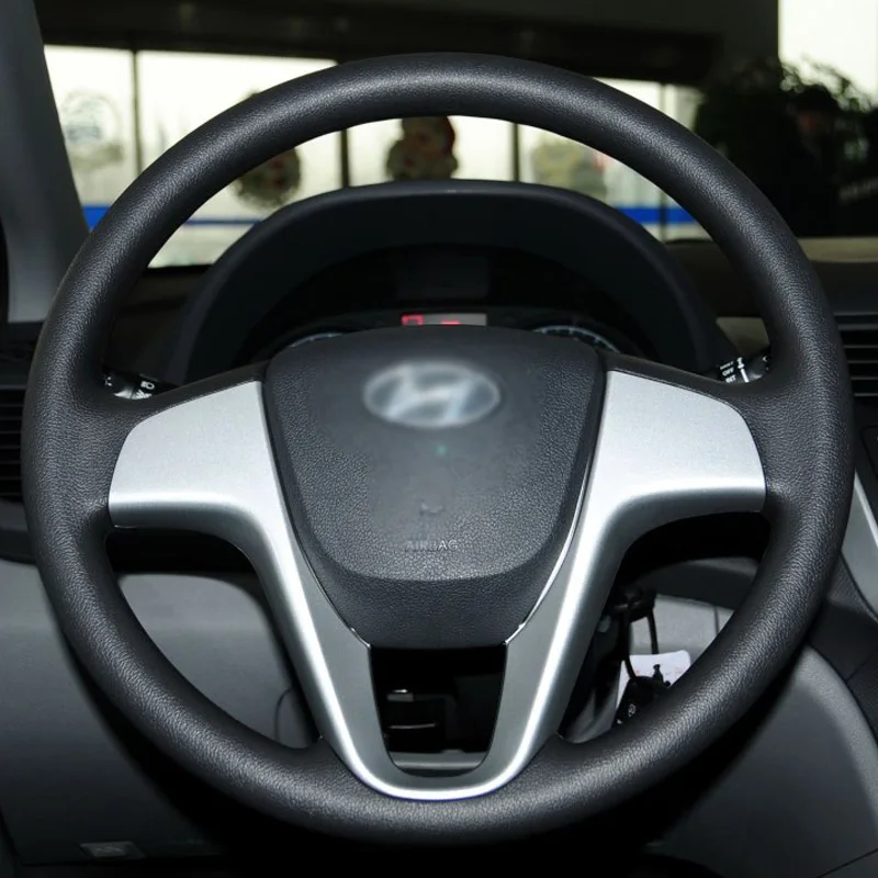 Оригинальная Кожаная ручная строчка LUNDA для Hyundai Solaris Verna i20 2008 2012 Accent|car steering wheel