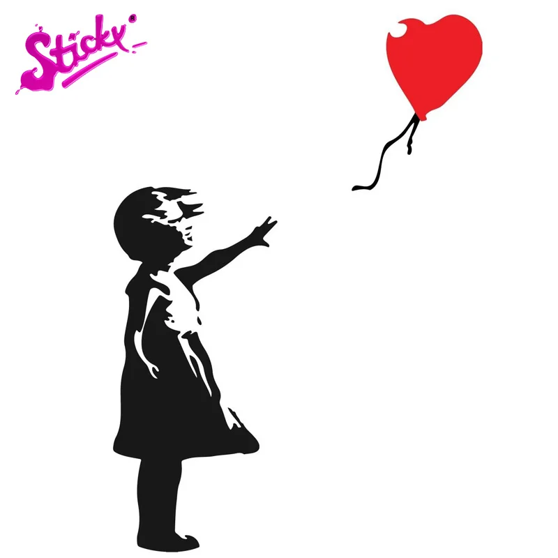 

STICKY Little Girl Graffiti Car Sticker Decal Decor For Motorcycle Off-road Laptop Helmet Trunk Guitar PVC Vinyl Stickers