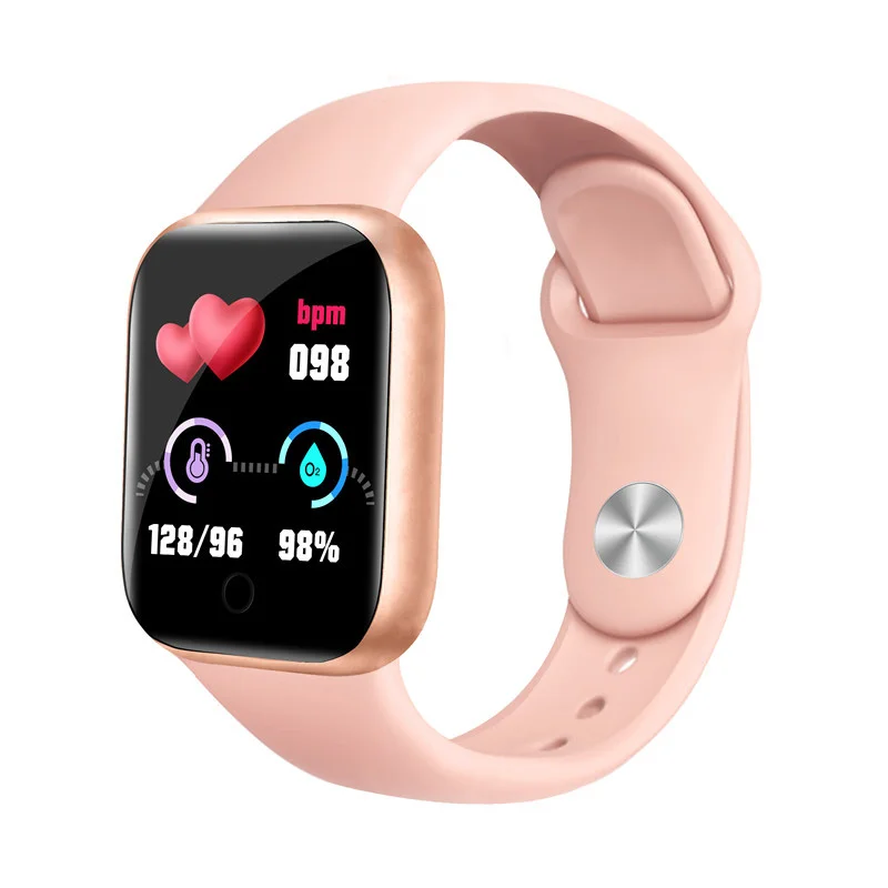

Y68s Smart Watch Fitness Tracker Sports Bracelet Heart Rate Blood Pressure Monitor Message Notification Bluetooth Wristband