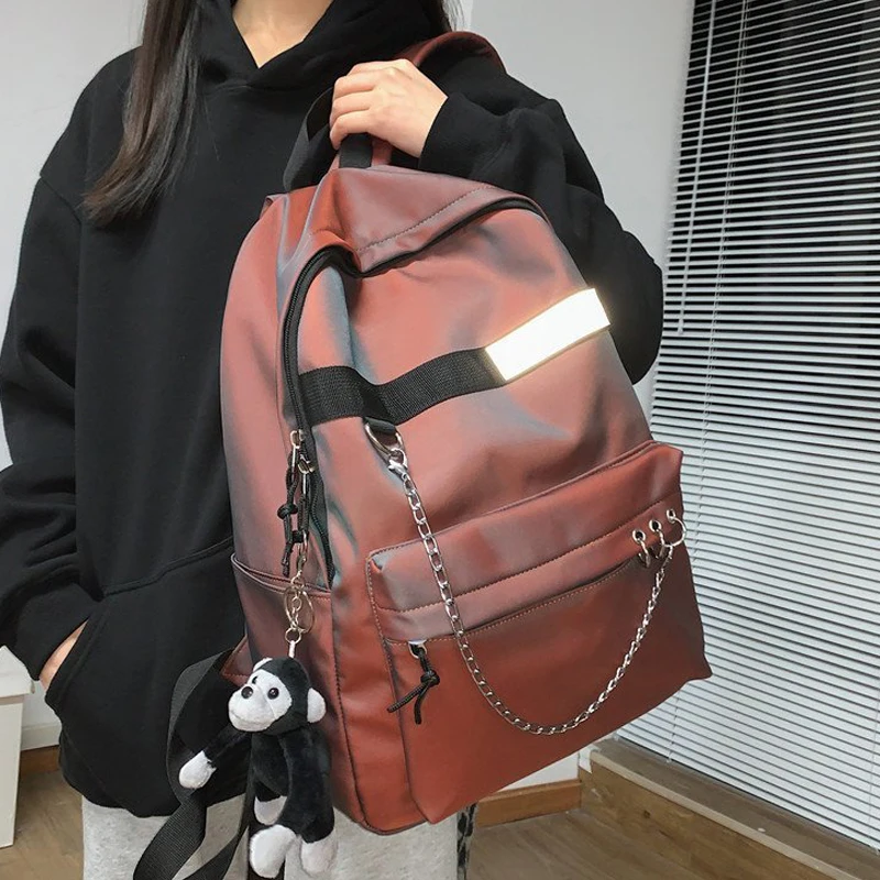 

Fashion Men Backpack Waterproof Nylon Rucksack for College Boys Student Bookbag Lovers School Bag Black Travel Mochila
