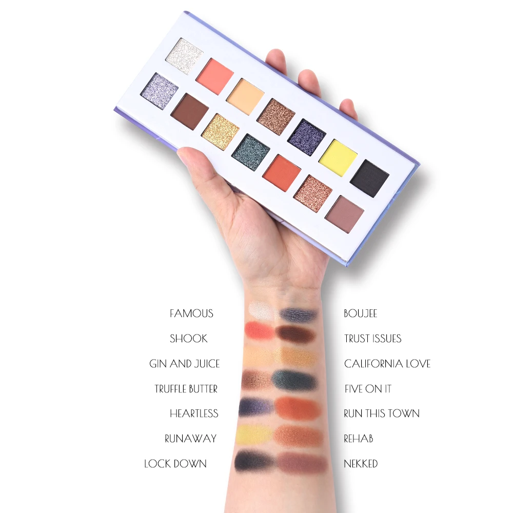 UCANBE бренд Beauty Eye 14 цветов Rhythm тени для век макияж Палитра мерцающие матовые