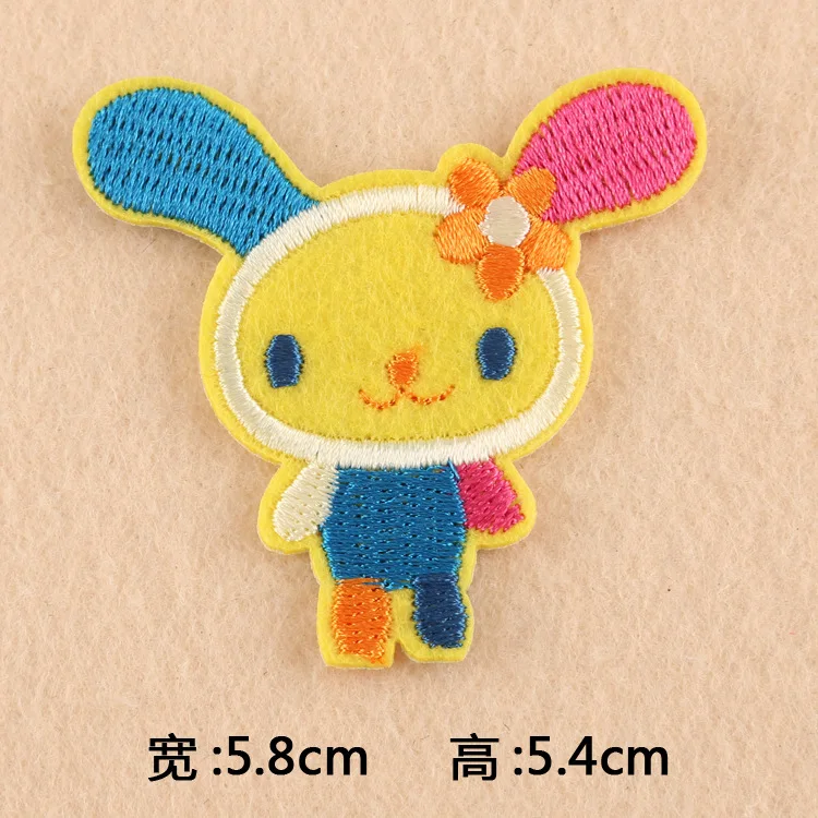 

Cartoon Cloth Stickers Children's Clothing Accessories Small Animal Patch Clothing Accessories Badge Embroidery Iron on Patch