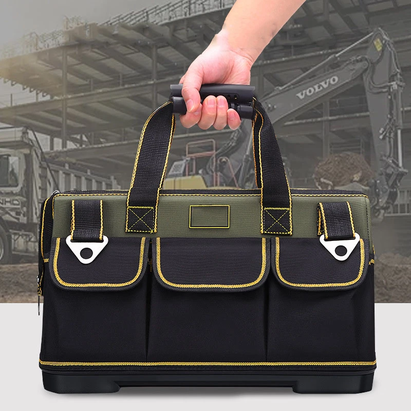 

Maintenance Tool Bag Oxford Cloth Canvas Portable Woodworking Electrician Bag Waterproof Plastic Bottom Thicken Kit Storage Bag