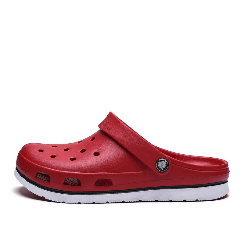 Мужские пляжные сандалии Coslony светло-коричневые удобные уличные из ЭВА для сада