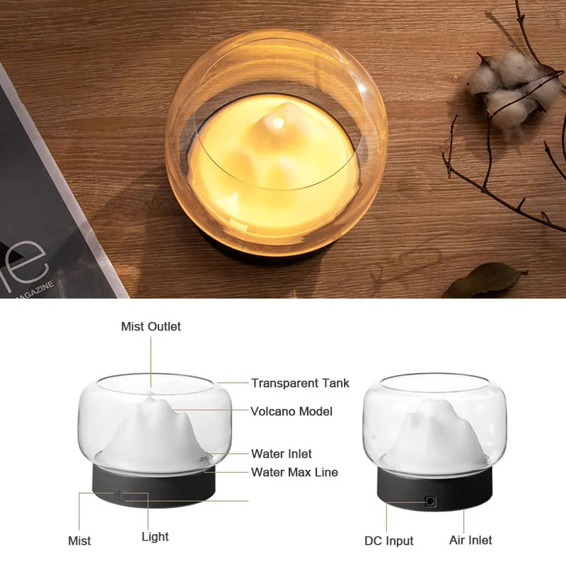 Оригинальный распылитель для домашней ароматерапии ультразвуковой увлажнитель