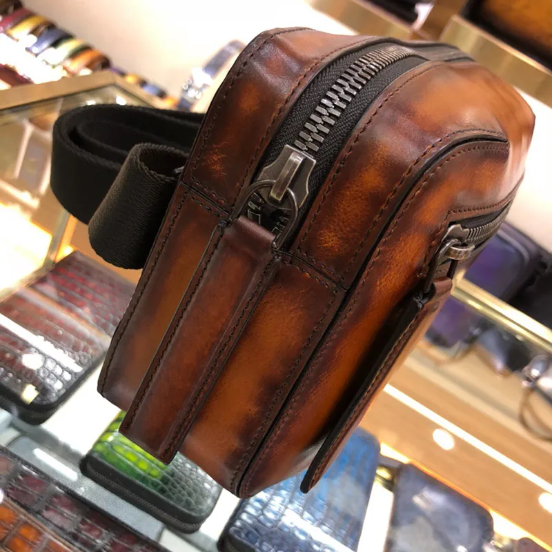 Кожаная сумка ручной работы удобна для дискретизации|Сумки-кроссбоди| |