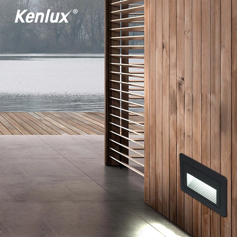 Kenlux 3 Вт SMD 105*60 мм светодиодный ступенчатый светильник Настенный AC85 265V
