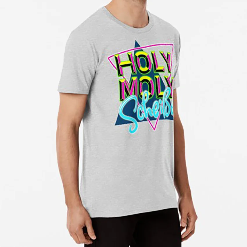 Holy moly holymoly shit 80 s funshirt t shirt holy 80s fun забавная фраза | Мужская одежда