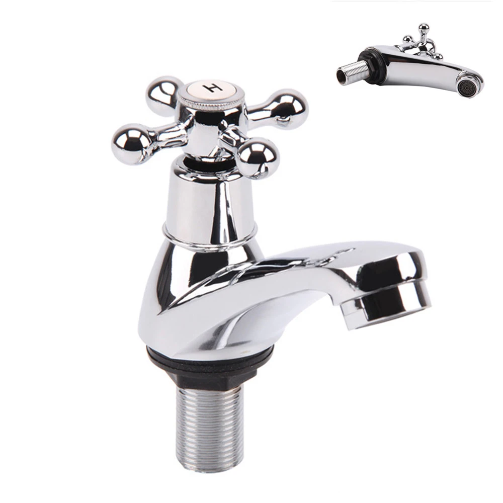 Смеситель для раковины кран горячей и холодной воды с креплением на палубе