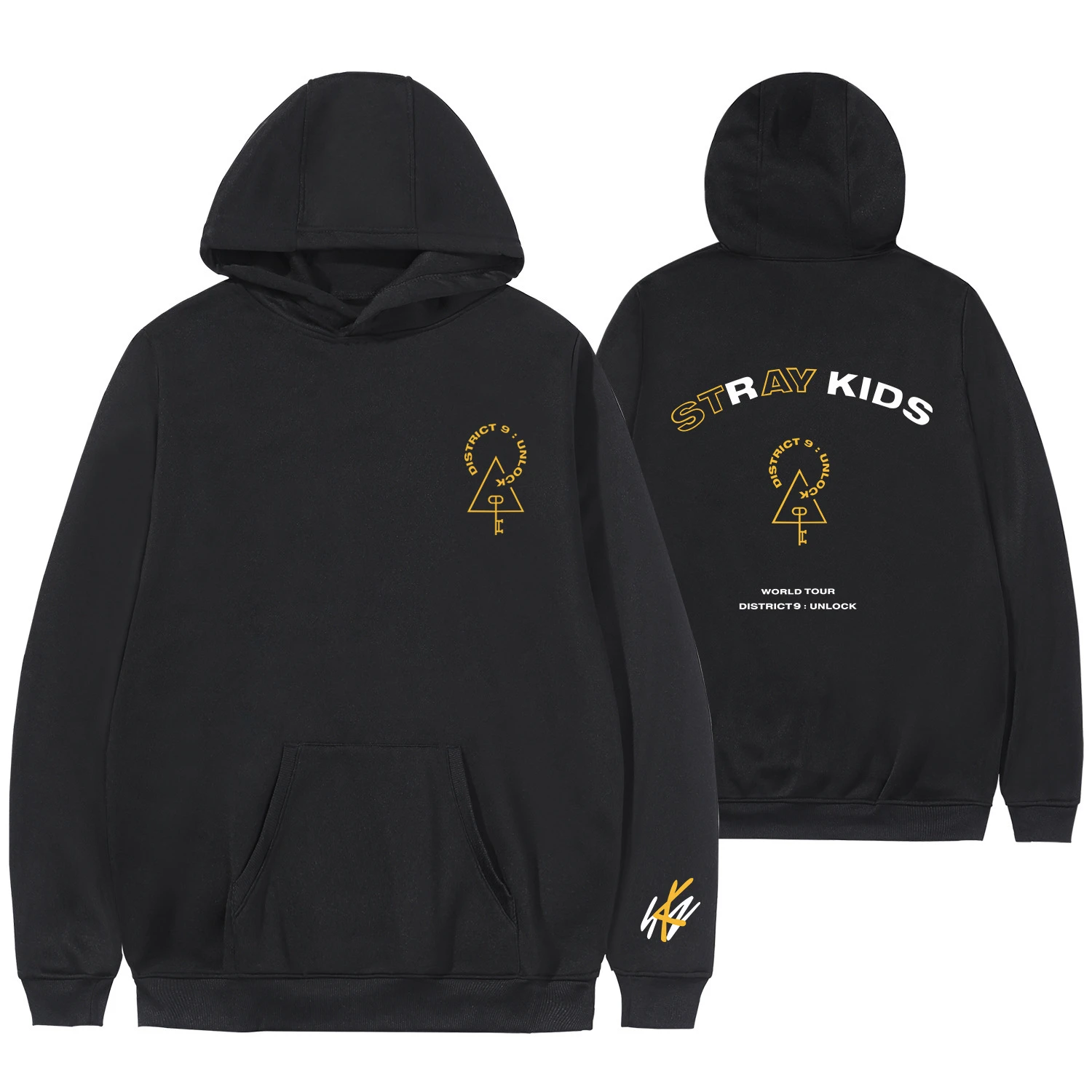 

Women's Hoodies KPOP Stray Kids Concert District 9 Unlock Same Paragraph Oversized Hoodie Sweatshirt Hooded Coat Men