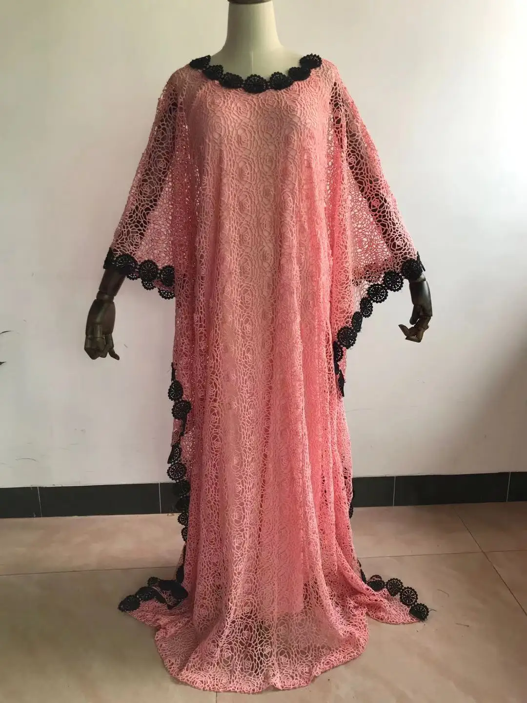 Новинка африканская мода женское гипюровое кружевное абайя стильная юбка KWA