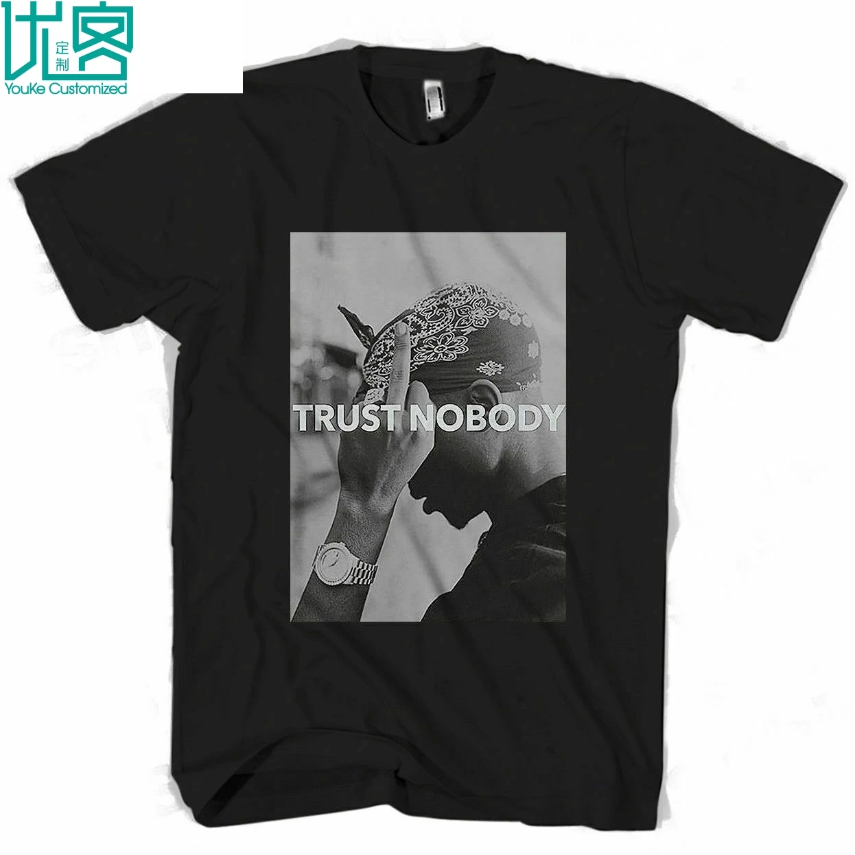 Новый Тупак 2pac Шакур Trust Nobody смешные мужские и женские американские Размеры S до 3xl