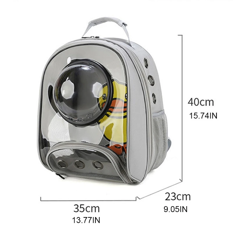 

Pets Travel Bag Hiking and Outdoor Use Ventilate Transparent Space Capsule Carrier Backpack QXNC