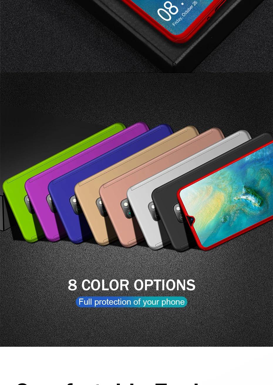 360 полная крышка для телефона для huawei P30 Pro P Smart плюс P10 P20 P30Lite для Коврики 8 9 10 20Lite 30Pro 20X Стекло пленка, чехол для телефона