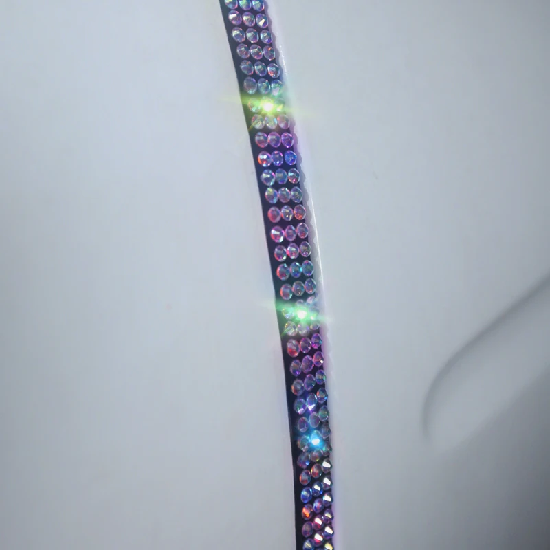 Защитная лента для края двери автомобиля 4 шт. цветные стразы кристаллы защита от