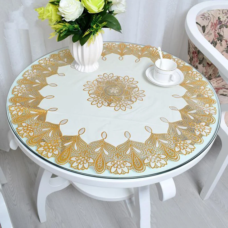 Round Tablecloth Table Cloth Cover For Event Wedding Party Banquet Hotel Christmas Festive | Дом и сад