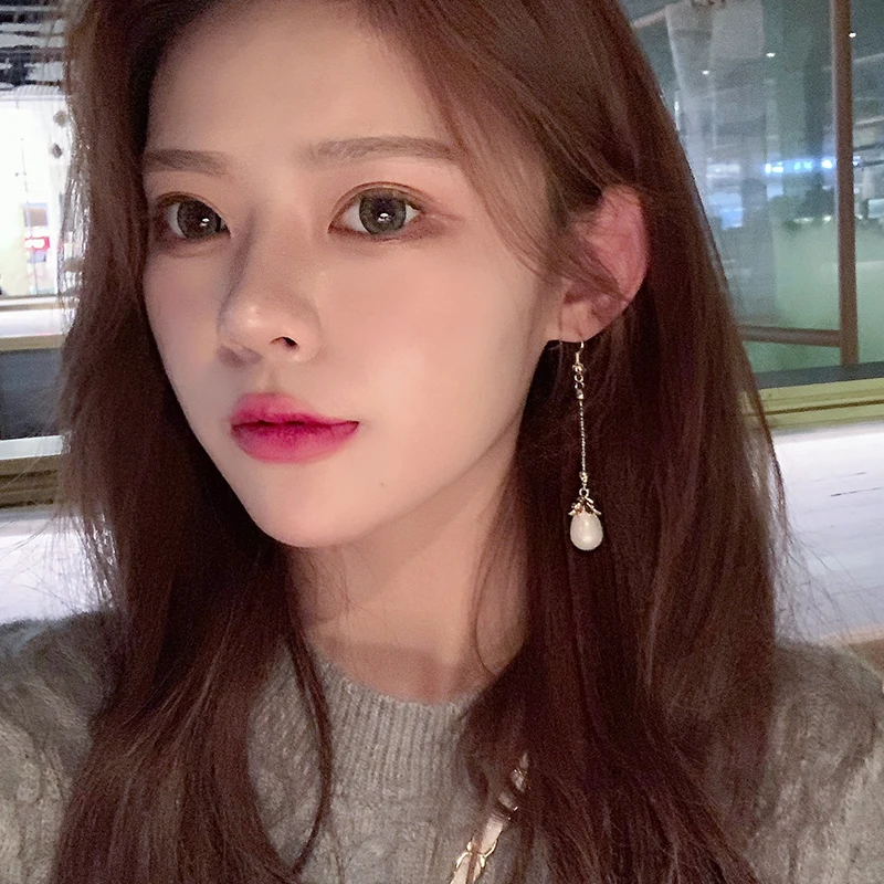 Корейский стиль дикий темперамент жемчужные серьги с кисточками высоким уровнем