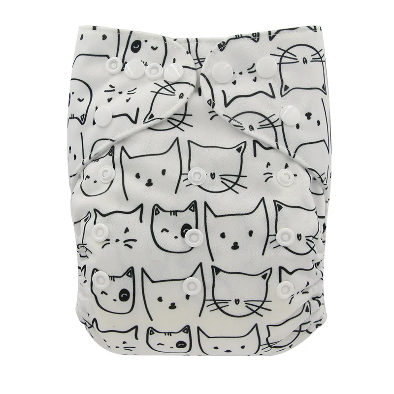 Детские подгузники Ohbabyka многоразовые тканевые с фламинго для младенцев 0 3 лет