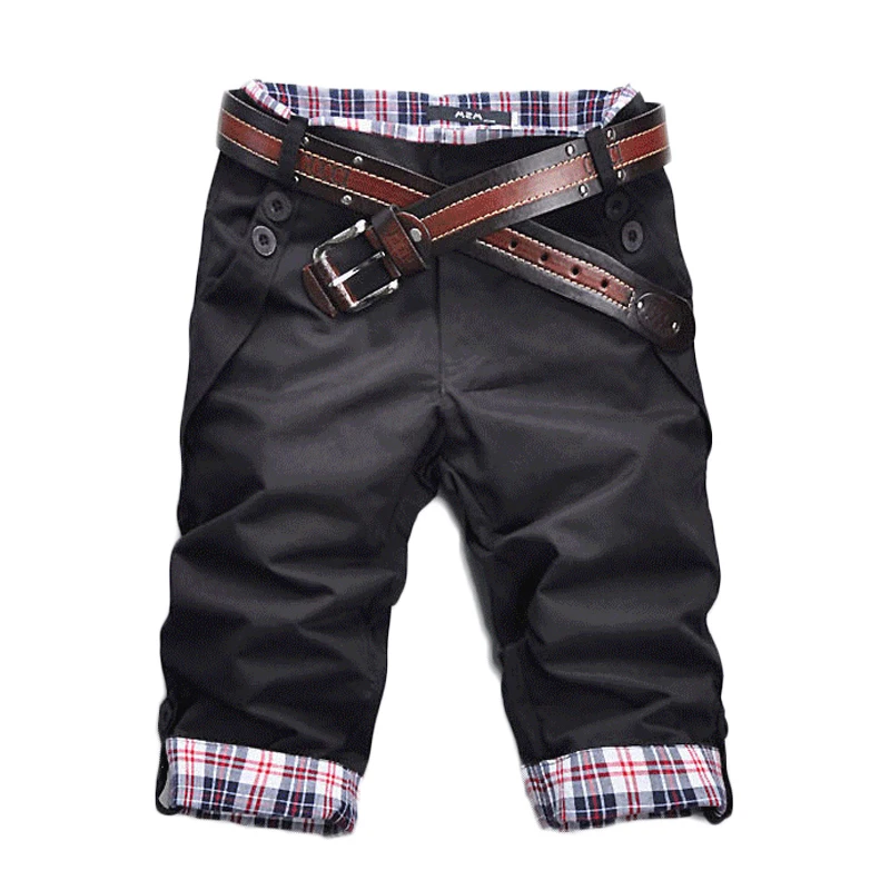 Мужские летние повседневные шорты мужские Капри Мужская одежда из хлопка