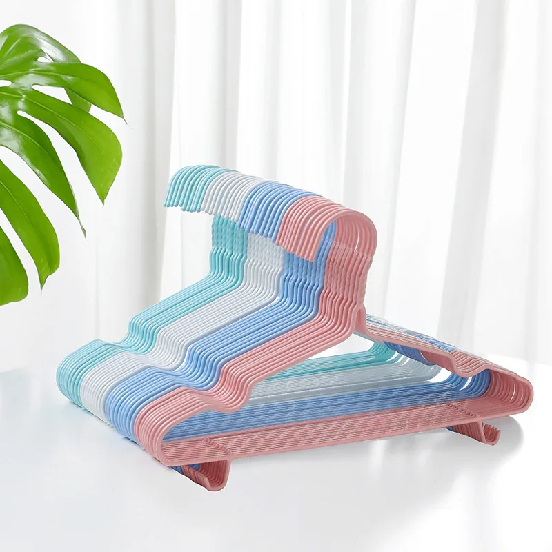 

10pcs Colorful Rubber Steel Hangers for Clothes Pegs Non Slip Drying Clothes Rack Hanger Outdoor Drying Rack