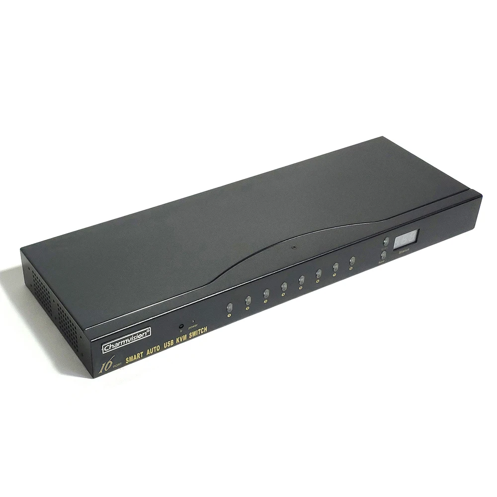 Charmvision UVK1601A 16 шт. USB VGA Аудио KVM переключатель с 1U стойкой Hot key 4 USB2.0 пульт