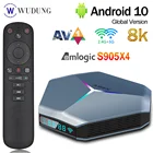 ТВ-Приставка Smart TV A95X F4 Amlogic S905X4 Android 4,1 BT 2,4 G31 GPU светильник 4K HD 4 ГБ 32 ГБ G5 ГГц Wifi телеприставка