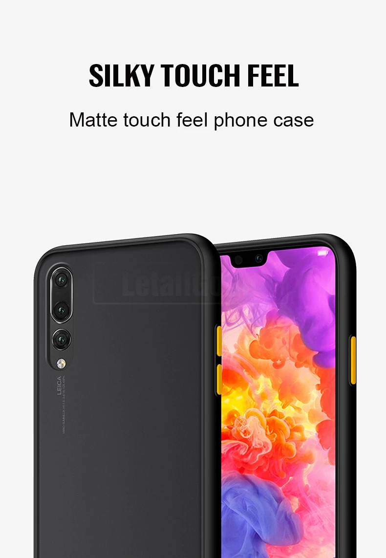 Матовый сенсорный чехол для телефона huawei P20 Pro, силиконовая задняя крышка для huawei P30 Pro, силиконовый чехол, противоударный