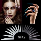 10 шт. накладные ногти прозрачный натуральный цвет для наращивания Модные накладные ногти Типсы аксессуары для DIY маникюра Дисплей
