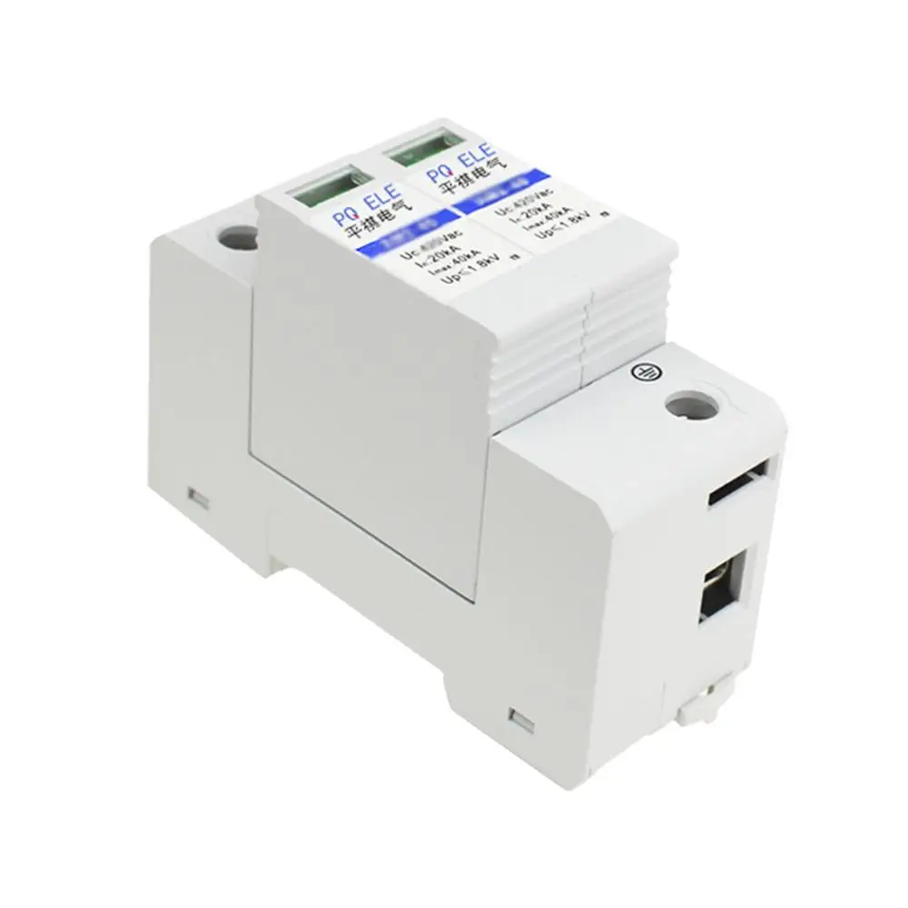 2P 10-20kA DIN rail Тип Молниезащита Однофазный AC устройство защиты от перенапряжения SPD |