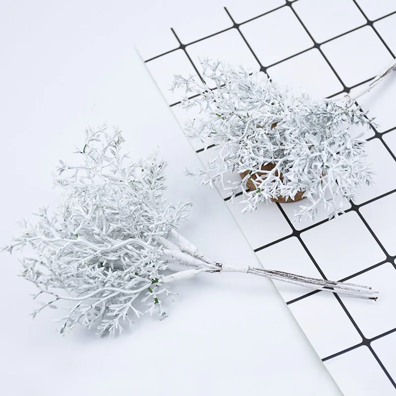 

6PCS Artificial Plants Wedding Home Decoration Bridal Accessories Clearance Fake Flowers for Scrapbooking Diy Christmas Wreath