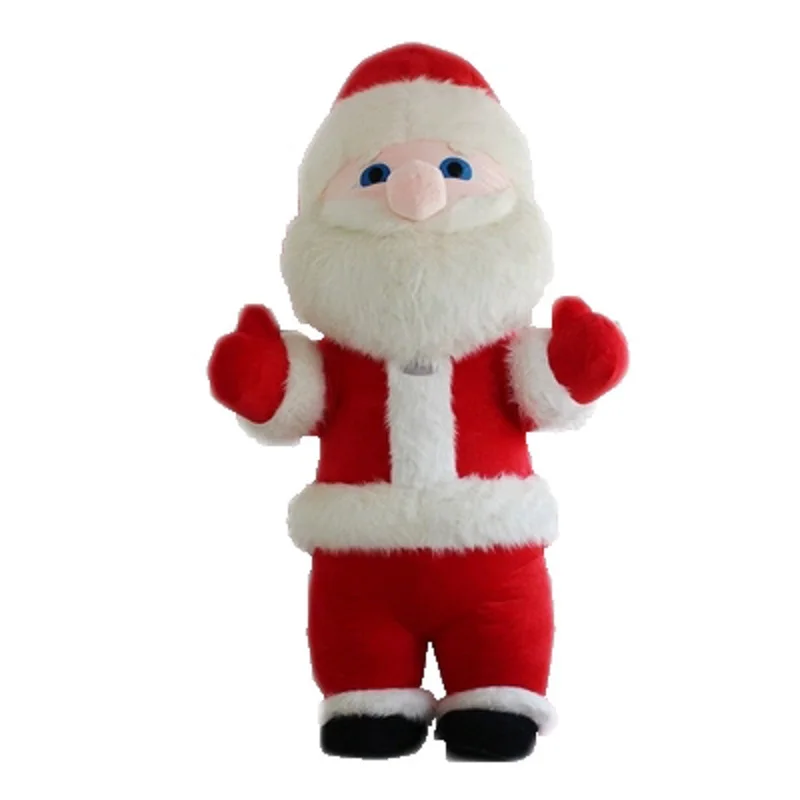 Santa Claus Рождественские маскарадные костюмы снеговика, вечерние, 2 м, 2,6 м, 3M, высокий, большой Санта Клаус, панда, косплей, надувной костюм для взрослых от 1,7 м до 1,95 м - Цвет: Santa Claus