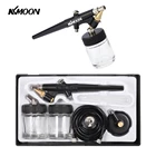 Аэрограф с сифоном с высокой степенью распыления, набор аэрографов одинарного действия для макияжа, художественного рисования, тату, маникюра, 0,8 мм, краскопульт