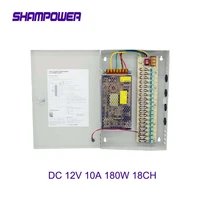 cctv power supply switch 12v 10a 18ch channel power supply box for cctv camera security surveillance cctv security accessories
