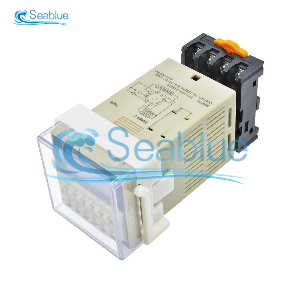 Программируемый Цифровой Реле времени 12 В 24 110 переменного тока 220 DH48S-S в 0 1 с 9 9-99 1-9