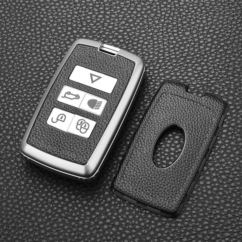 

Soft TPU Car Key Cover Smart Key Case Protector Shell For Land Rover Range Rover Evoque Discovery 5 Sport 2018 2019 Accessories