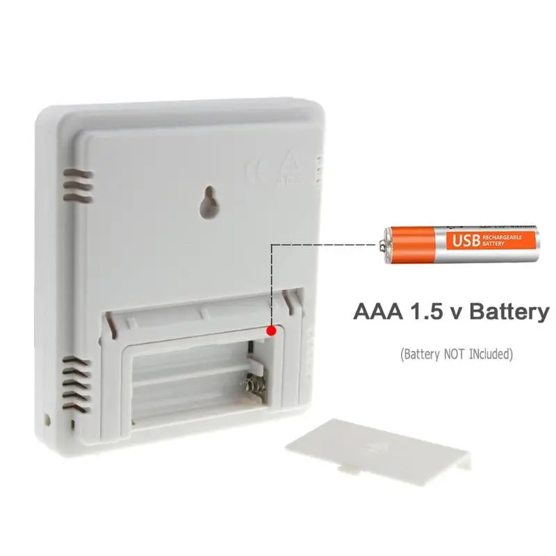 Метеостанция с часами многоцветный цифровой термометр гигрометр ЖК дисплеем для