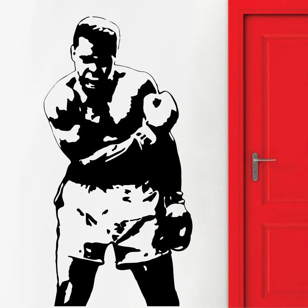 Суперзвезда наклейка на стену боксерская Спортивная виниловая украшение для