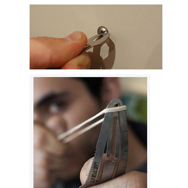 2 * Многофункциональная заколка из нержавеющей стали для волос линейка резак