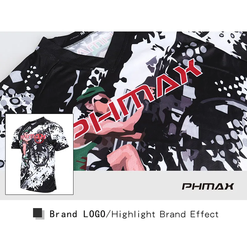 Одежда для велоспорта PHMAX Джерси мотокросса дышащая быстросохнущая велосипедная