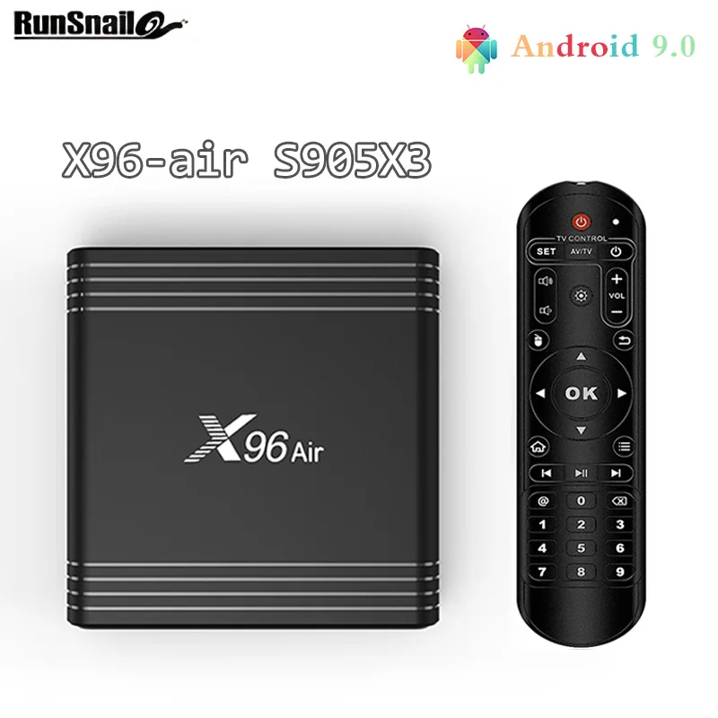 Предпродажа X96 Air Android 9 0 Smart tv BOX Amlogic S905X3 4GB32GB64GB 2GB16GB Dual Wifi Bluetooth 4 YouTube телеприставка
