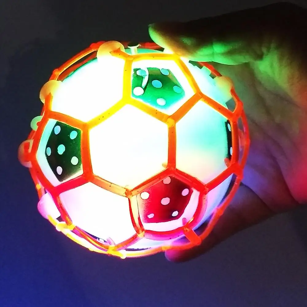 Светодиодный светящийся прыгающий мяч для детей сумасшедшая музыка футбол