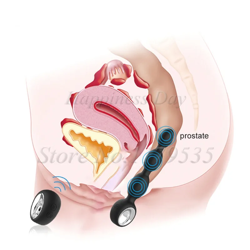 Анальный вибратор интимные игрушки для женщин вибрирующие анальные бусы штекер