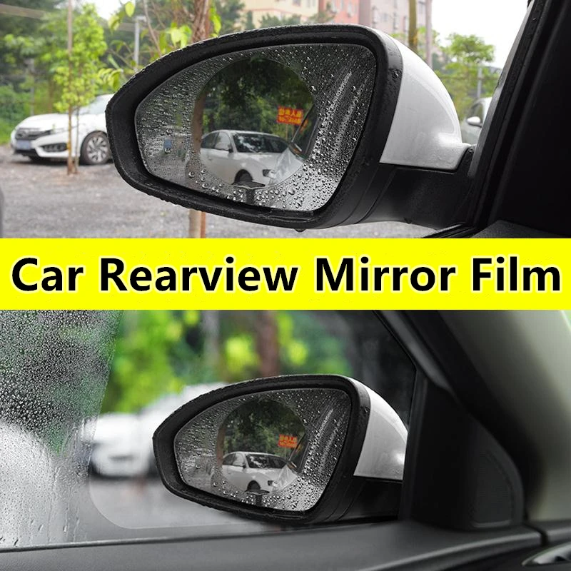 2 шт. автомобиль дождь пленки углеродное волокно Автомобильные Боковые Пленка на