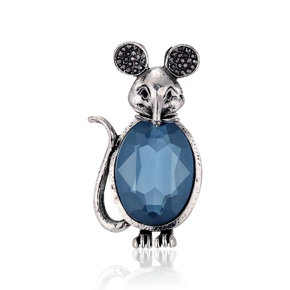 2019 Мода мультфильм мышь Броши для женщин большая анималистичная Брошь со