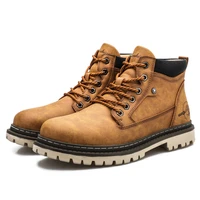 2021 men high top hiking shoes durable waterproof anti slip outdoor climbing trekking shoe military tactical boots snow shoes