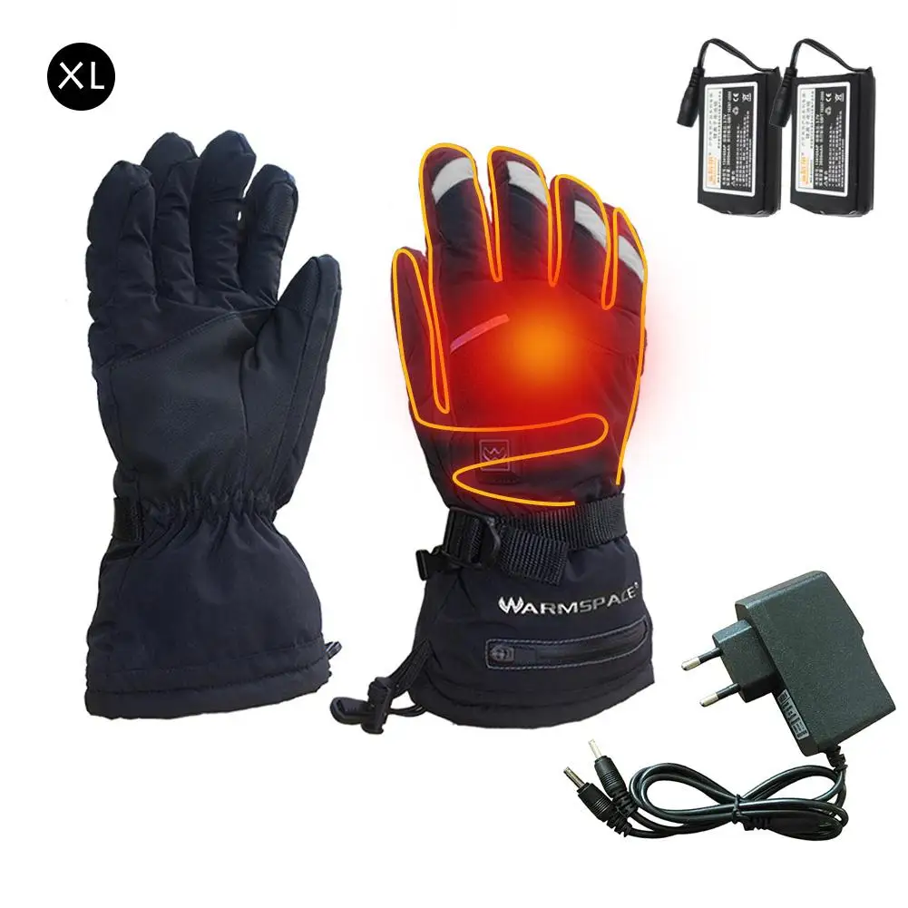 

Motorcycle Electric Heated Gloves Temperature 5 Speed Adjustment USB Hand Warmer Skiing Safety Constant Temperature Warm Gloves