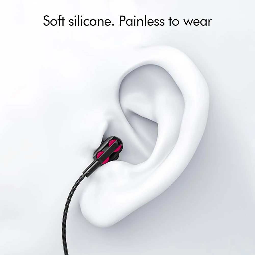 In-ear 3.5mm Wired Mic Volume Control Bass Headset Noise Isolating Sports Earbuds Portable for iOS Android Smartphone MP3 Player |