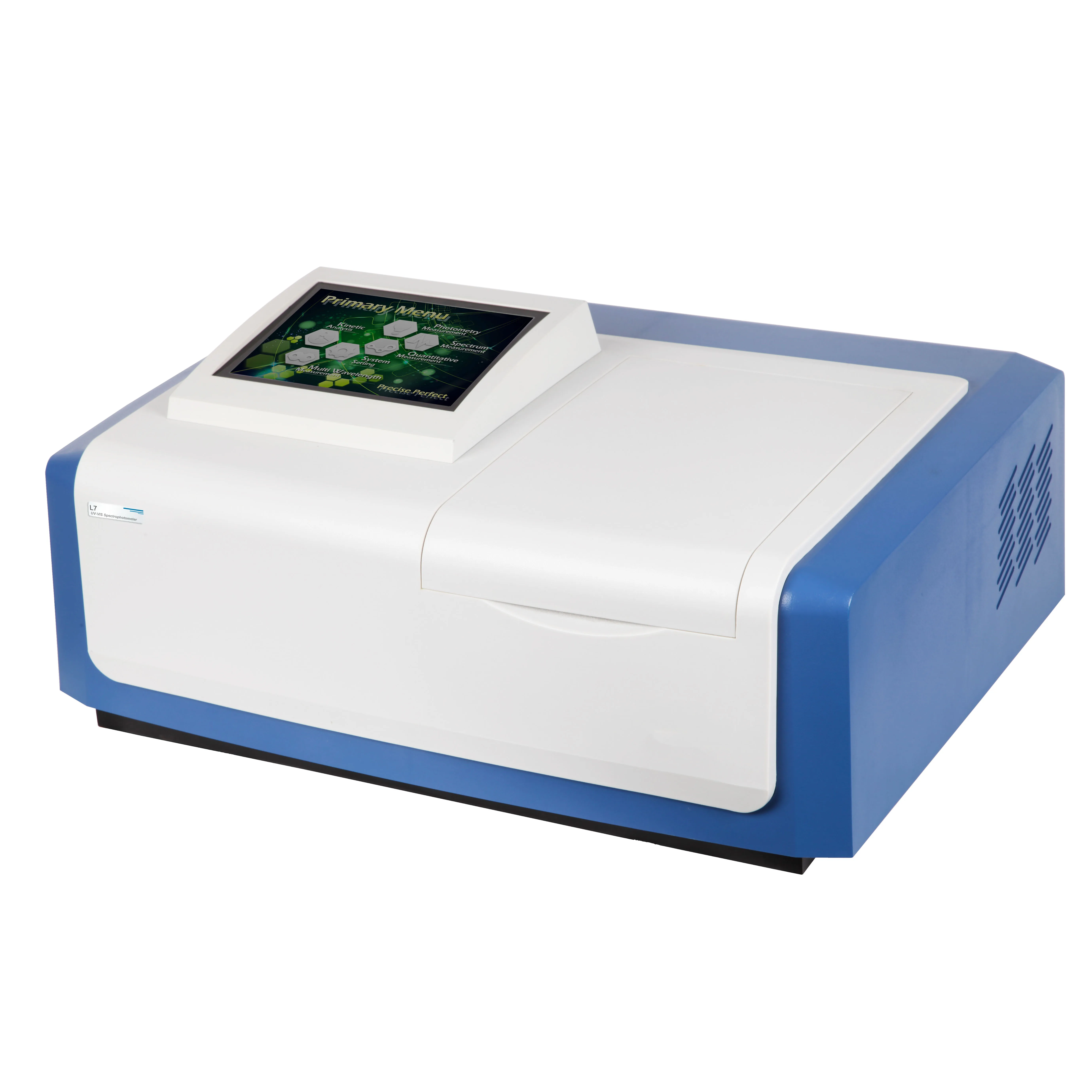 

L7 Double Beam UV-VIS Spectrophotometer, Double Beam Optical System, 8-inch Color Touch-screen, Equipped with USB Port
